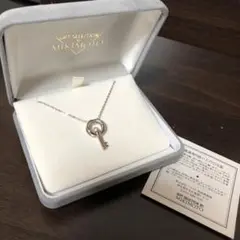 MIKIMOTO ミキモト パール ネックレス シルバー 真珠 鍵 key