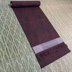 【新品未使用】大島織－４＜特選・趣味の創作工芸品・別誂織＞着尺　正絹　反物