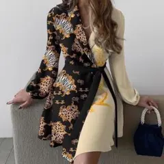 ONE PIECE dress with belt free size
