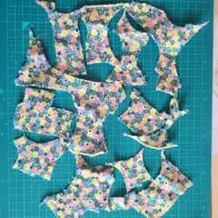 ミナペルホネン ハギレ はぎれ　skyful　接着芯つき有り。
