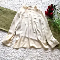 セオリーリュクス　theory luxe　シルク100%　ブラウス　プルオーバー