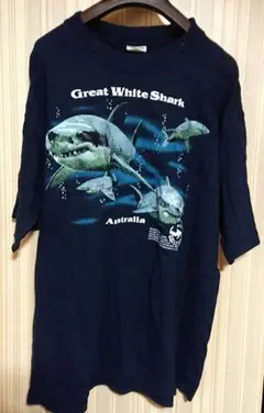 Great White Shark Tシャツ ネイビー