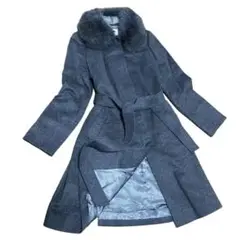 極美品✨ ナチュラルビューティー ロングコート カシミヤ混 Mサイズ