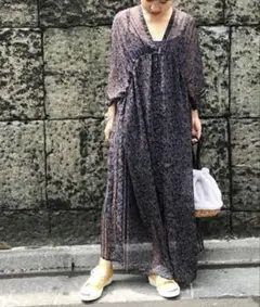 美品　レリューム　ジャーナルスタンダード　ペイマキシワンピース