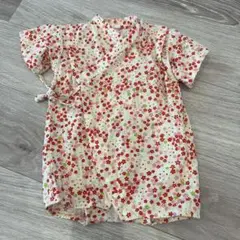 ロンパース甚平 女の子 花柄 70cm