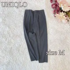 ⚫︎UNIQLOユニクロ　EZYタックアンクルパンツ（M）グレー系