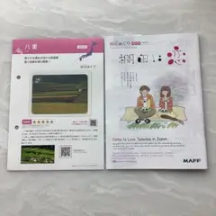 棚田カード 鹿児島県八重、棚田めぐりMAP