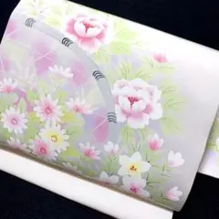 12-63 美品!高級 九寸名古屋帯 人気帯