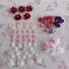 花飾りセット さまざまな色とデザイン