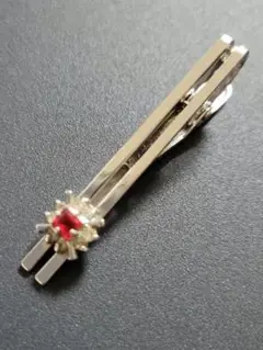 シルバー ネクタイピン　 ルビー