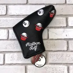 マルボン ゴルフ ヘッドカバー パター用 Malbon 黒