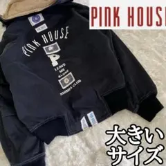 希少ヴィンテージ【PINK HOUSE】ダックジャケットワッペンロゴペイント