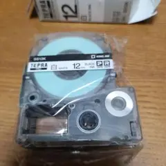 KING JIM SS12K　白テープ黒文字1個
