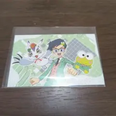 デジモンアドベンチャー　サンリオ　特典　イラストカード　丈＆ゴマモン