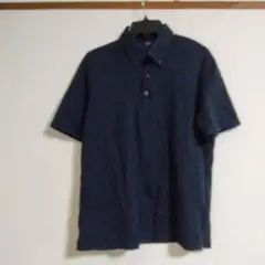 UNIQLO AIRism ネイビー 半袖シャツ M/ユニクロエアーリズムシャツ