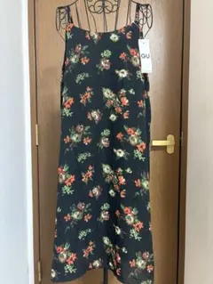 新品タグ付き☆GU 花柄キャミ ミニワンピース☆XLサイズ