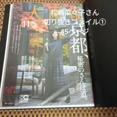 松嶋菜々子さん 切り抜きファイル① 45ページ