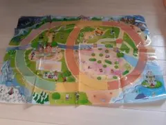 アンパンマン線路の絵柄のシート