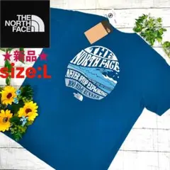 【未使用品】THE NORTH FACE◆レイクスタンプ メッシュTシャツ◆L