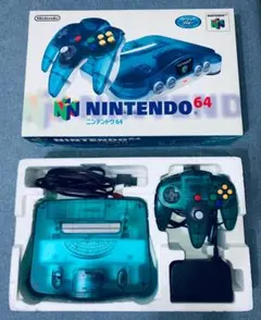 【期間限定】Nintendo 任天堂 ニンテン 64 クリアブルー 本体 ゲーム