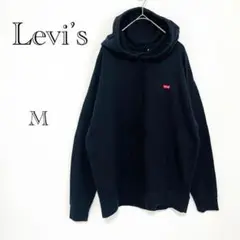 リーバイス Levi's フード付パーカー 【M】黒 カンガルーポケット メンズ