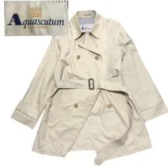 Aquasctum アクアスキュータム トレンチコート ベルト付き ベージュ