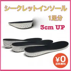☆シークレットインソール 3cm 身長アップ 男女兼用 中敷