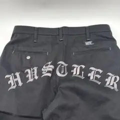 HUSTLER ブラック ワークパンツ