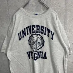 チャンピオン　バージニア大学　カレッジプリント　シングルステッチTシャツ2XL