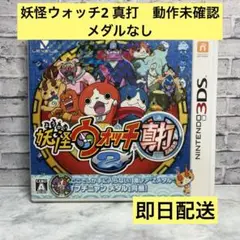 妖怪ウォッチ2 真打　Nintendo 3DS 動作未確認　メダルなし　説明書