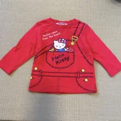 HELLO KITTY 赤いロンT 80サイズ