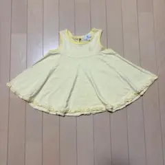 組曲　クミキョク　 イエロー トップス　ノースリーブワンピース SS90-100