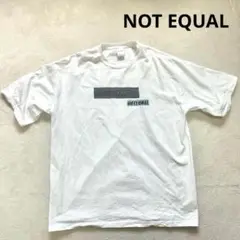 【NOT EQUAL】XL メンズ半袖Tシャツ　ホワイト シンプルシャツ