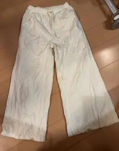 【YIBUZHETI】オフホワイト ワイドパンツ XL
