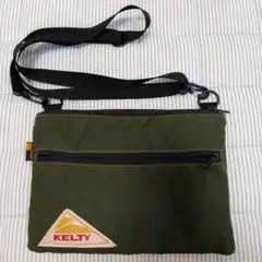 KELTY コーデュラショルダーバッグ オリーブグリーン