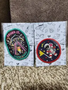 n.o.u.s ✩.*˚ 宇宙ワッペン2個セット