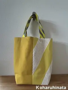 【今日限定セール】A4トートバッグ　裏地　内ポケット　ハンドメイド　バケツ