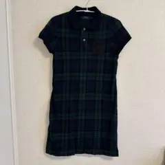 Polo Ralph Lauren 半袖チェックポロドレス XS
