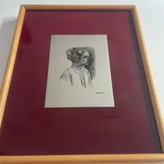 小磯良平 RKOISO 坂井印刷所オフセット 模写複製画「白いブラウス」 小磯良平 RKOISO 坂井印刷所オフセット 模写複製画「白い