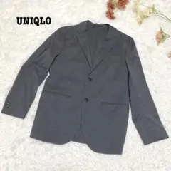 s.778【ユニクロ】メンズ テーラードジャケット グレー slimfit M