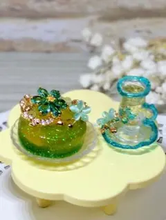 花のケーキセット テーブル付き