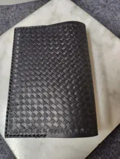 文庫本黒レザーカバー（ハンドメイド）