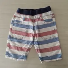 ボーダー柄　ハーフパンツ　110cm