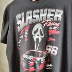 【T2】Ghost Face SLASHER Tシャツ L USA古着