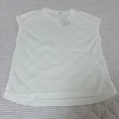 CINEMA CLUB UVカット ホワイト フレンチスリーブTシャツ