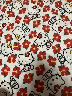 サンリオ　レトロ　ハギレ　ハローキティ