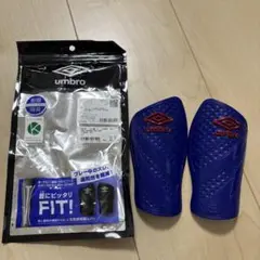 アンブロ　ジュニア　シンガード　すねあて　ブルー