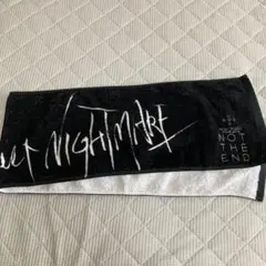 美品 NIGHTMARE ナイトメア マフラータオル 黒 東京体育館 2016年