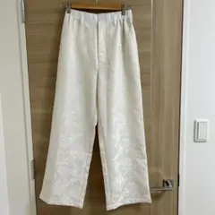 【美品】wrapinnine9ホワイトワイドパンツ