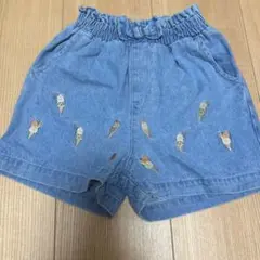 試着のみ　美品　バースデイ　デニム　ショートパンツ　100